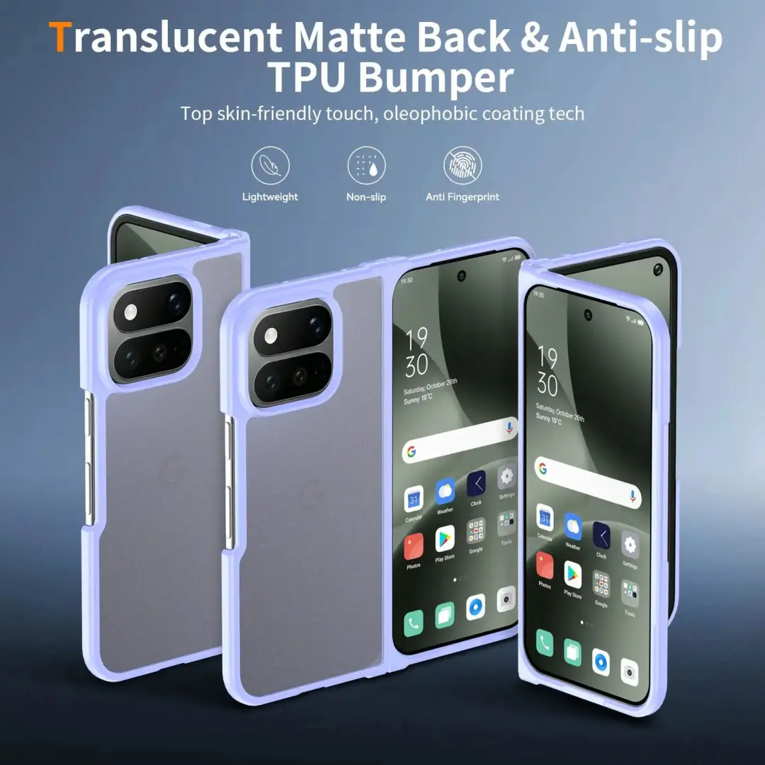 Google Pixel 11 Pro Fold Hoesje - Matte - Paars - afbeelding 5 van 6