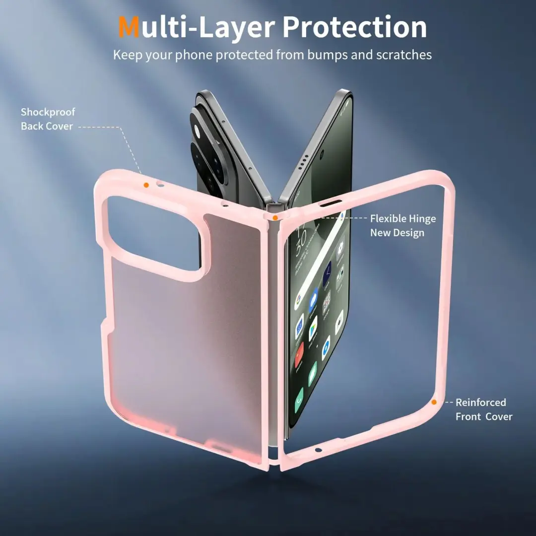 Google Pixel 11 Pro Fold Hoesje Matte - Roze - afbeelding 2 van 6