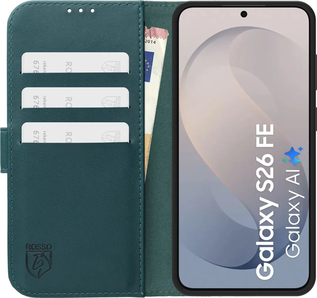 Rosso Element Modern Hoesje Samsung Galaxy S26 FE - Groen - afbeelding 4 van 6