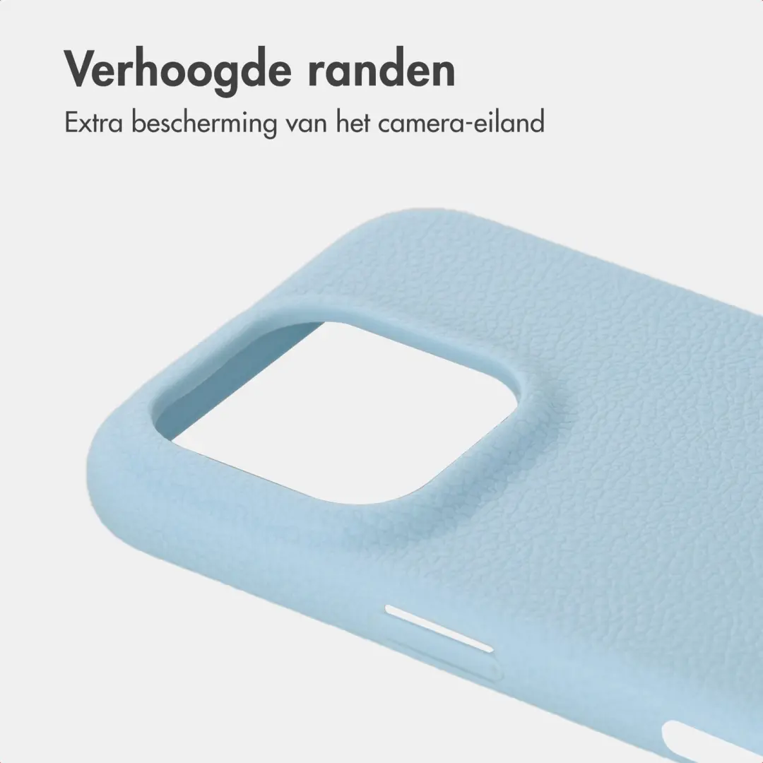 imoshion Texture Backcover Hoesje iPhone 16 Pro - Lichtblauw - afbeelding 5 van 6