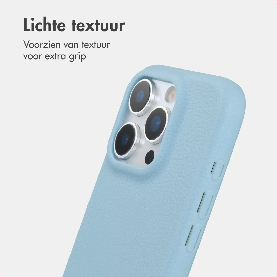 imoshion Texture Backcover Hoesje iPhone 16 Pro - Lichtblauw - afbeelding 3 van 6