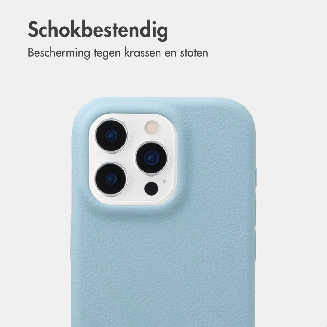 imoshion Texture Backcover Hoesje iPhone 16 Pro - Lichtblauw - afbeelding 4 van 6