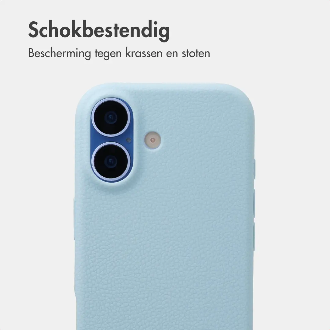 imoshion Texture Backcover iPhone 17 Hoesje - Lichtblauw - afbeelding 4 van 6