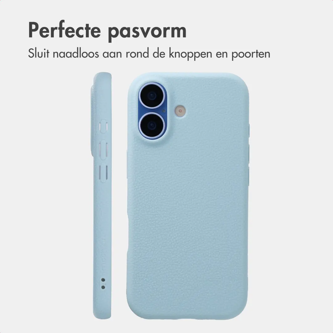 imoshion Texture Backcover iPhone 17 Hoesje - Lichtblauw - afbeelding 5 van 6