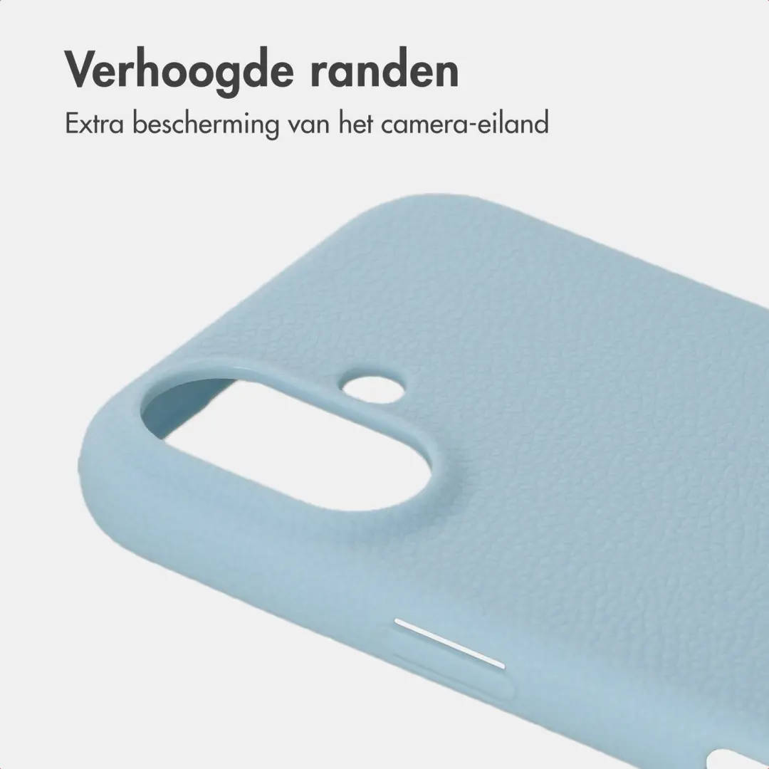 imoshion Texture Backcover iPhone 17 Hoesje - Lichtblauw - afbeelding 6 van 6