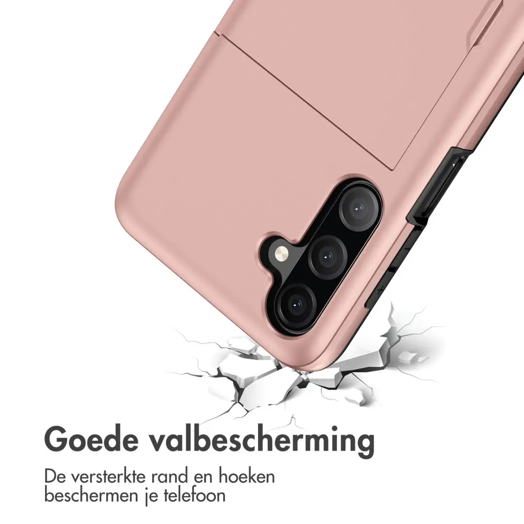 imoshion Samsung Galaxy A18 Hoesje met Pasjeshouder - Rose Gold - afbeelding 4 van 6