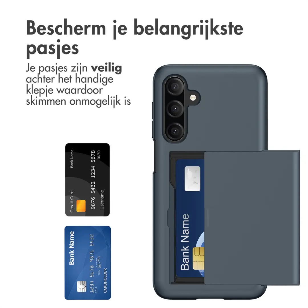 imoshion Hoesje met Pasjeshouder Samsung Galaxy A18 - Donkerblauw - afbeelding 2 van 6