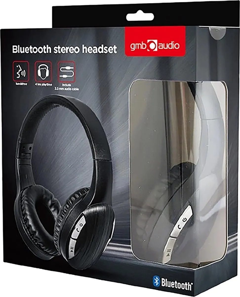 Gembird BTHS-01-BK Headset - Zwart