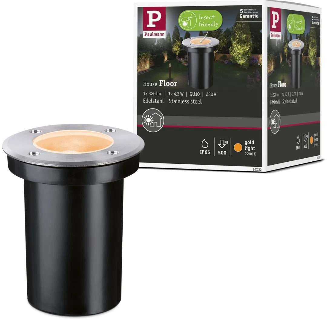 Paulmann LED Grondinbouwlamp Goudlicht 4,3W 2200K