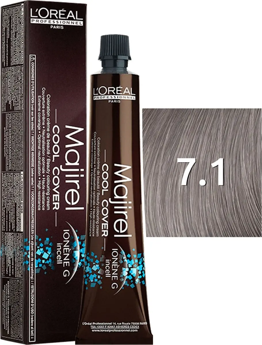 L'Oréal Majirel Cool Cover 7.1 Haarverf - 50ml - afbeelding 2 van 6