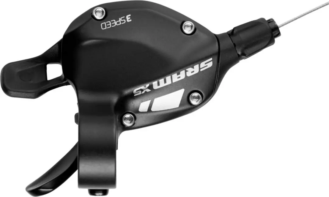 SRAM X5 3-speed Trigger Snelheidsregeling Voor - Zwart - afbeelding 5 van 6