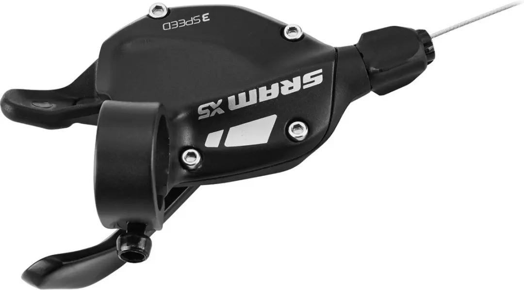 SRAM X5 3-speed Trigger Snelheidsregeling Voor - Zwart - afbeelding 3 van 6