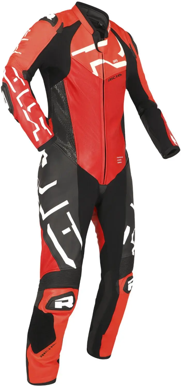 Richa Stradale GP Wit Rood Fluo 1-Delig Motorpak