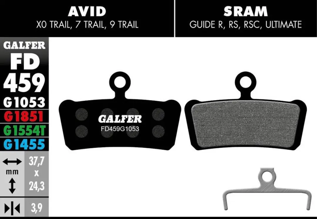 Galfer Standaard Avid X0 Trail Remblokken