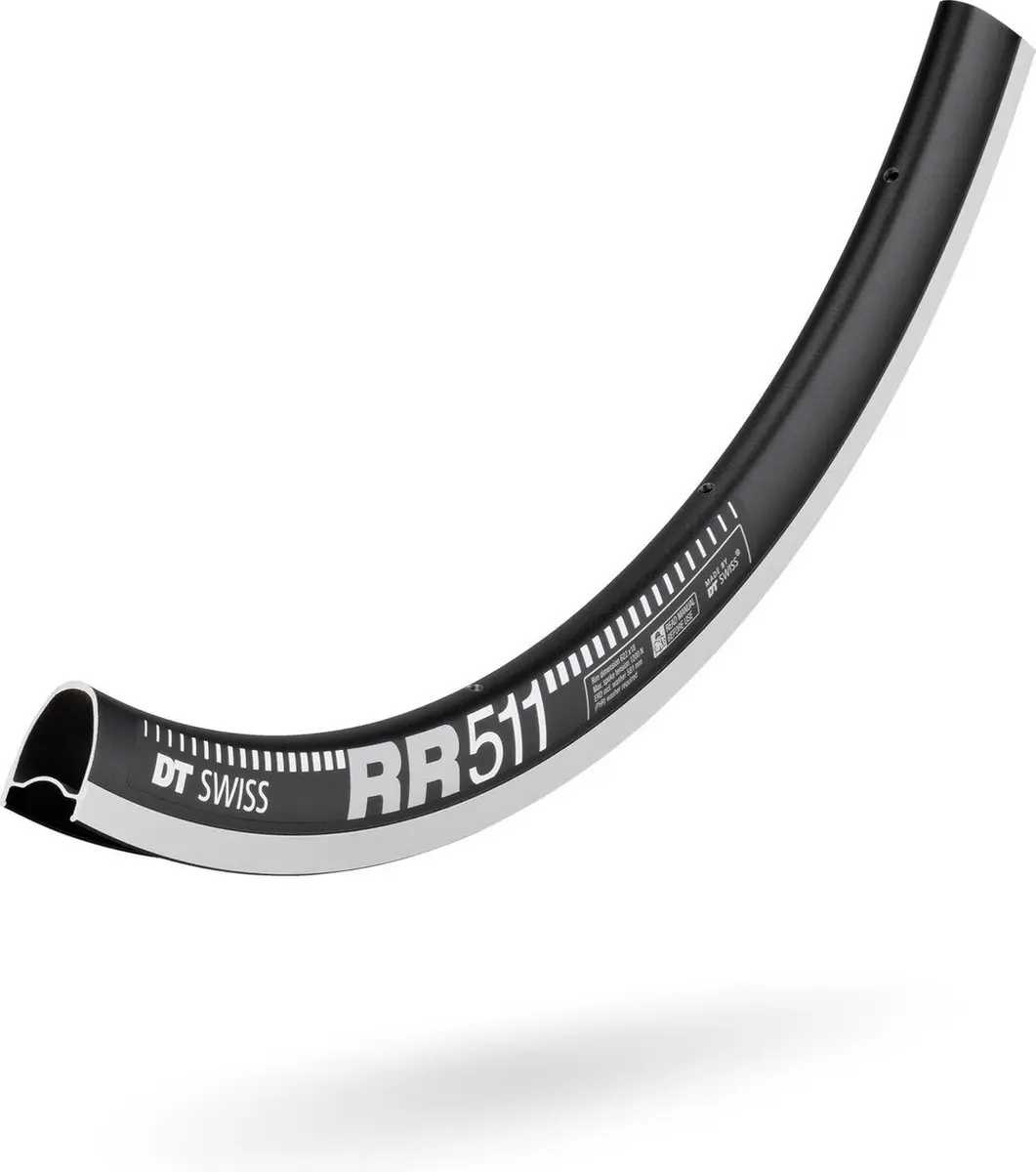 DT Swiss RR 511 Velg 28", zwart Uitvoering 20H