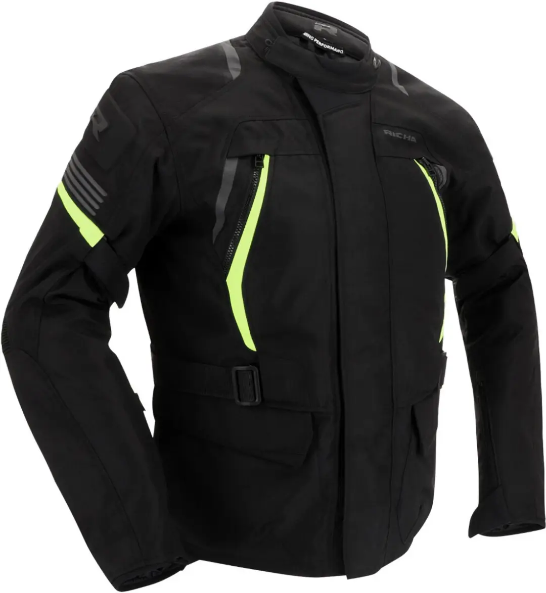 Richa Phantom 3 Zwart Fluo Geel Textiele Motorjas