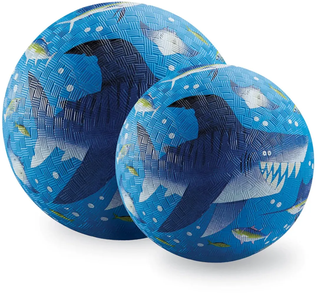 Crocodile Creek Voetbal Shark Reef 13cm - Blauw