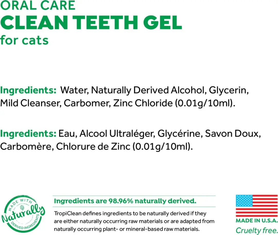TropiClean Fresh Breath Clean Teeth Katten - 59ml - afbeelding 4 van 6