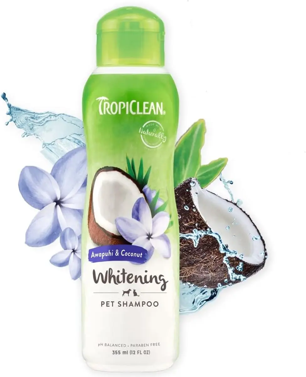 TropiClean Awapuhi Kokosnoot Whitening Hondenshampoo