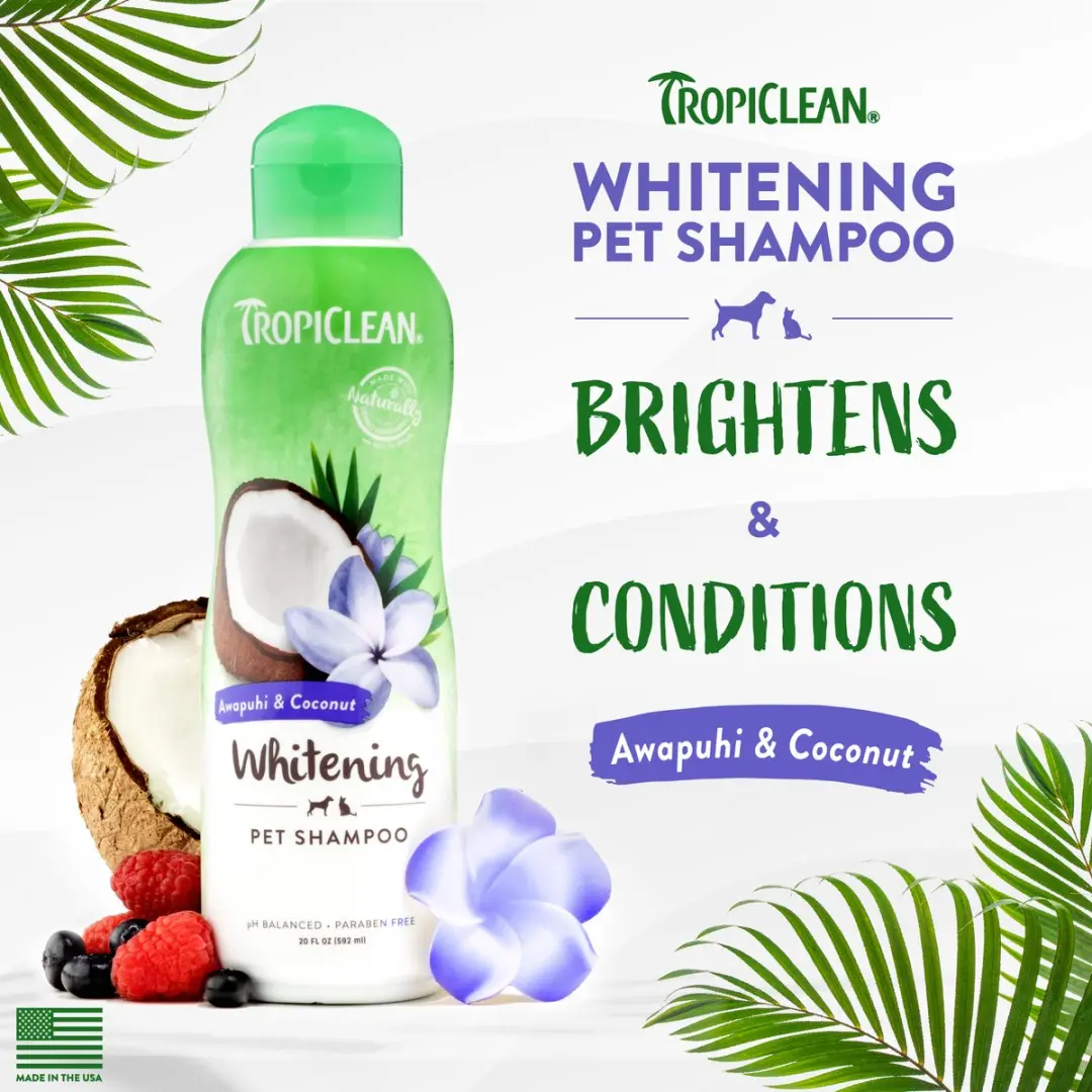 TropiClean Awapuhi Kokosnoot Whitening Hondenshampoo - 355ml - afbeelding 3 van 6