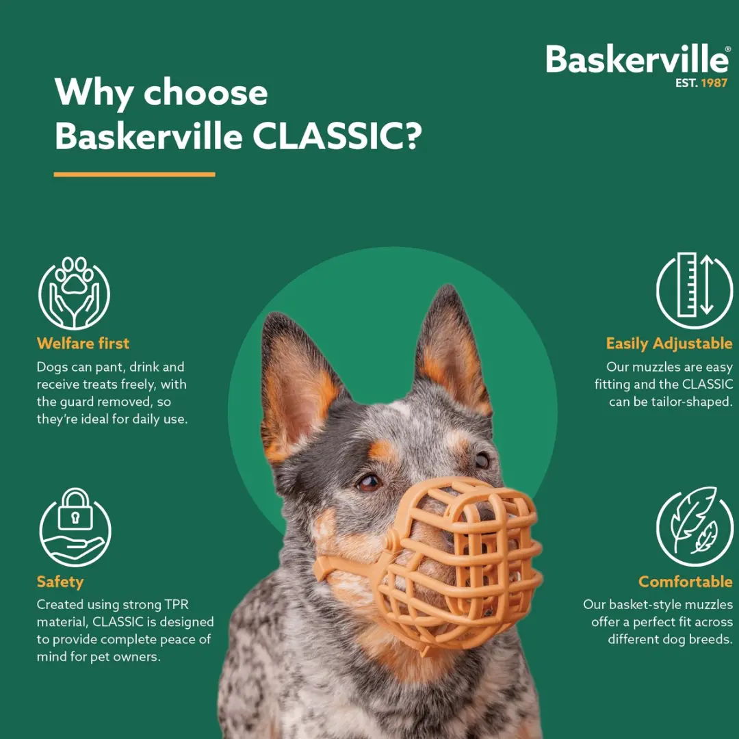 Baskerville Classic Basket Hondensnuit - Lichtbruin - afbeelding 5 van 6
