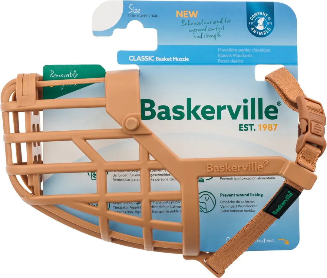 Baskerville Classic Basket Hondensnuit - Lichtbruin - afbeelding 4 van 6