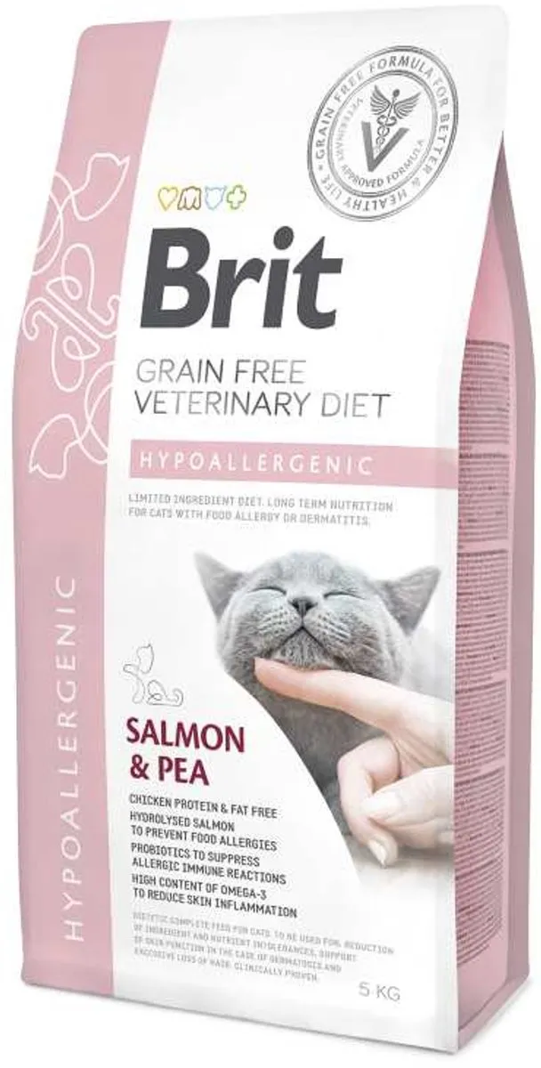 Brit Veterinary Diet Hypoallergenic Kat - 5 kg - afbeelding 6 van 6