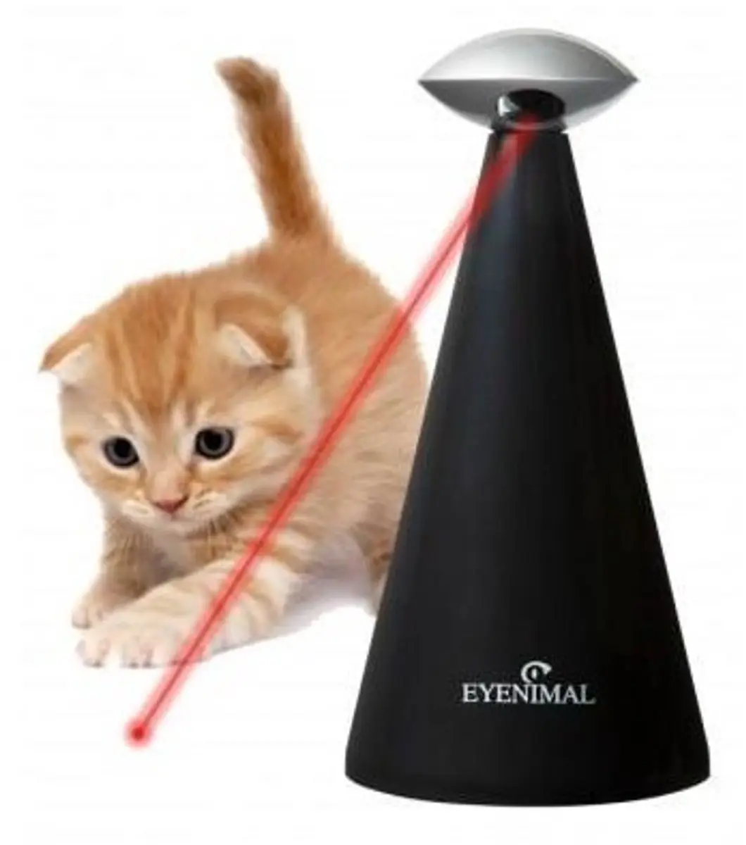 Eyenimal Automatische Laser Kattenspeelgoed - 10x10x20cm - Blauw - afbeelding 5 van 5
