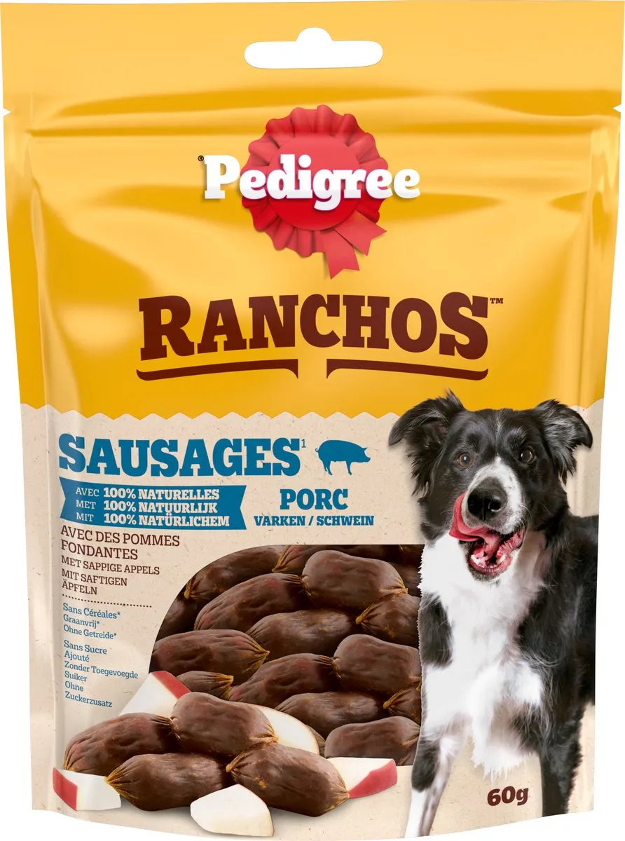 Pedigree Ranchos Sausages Hondensnacks - 7x70g