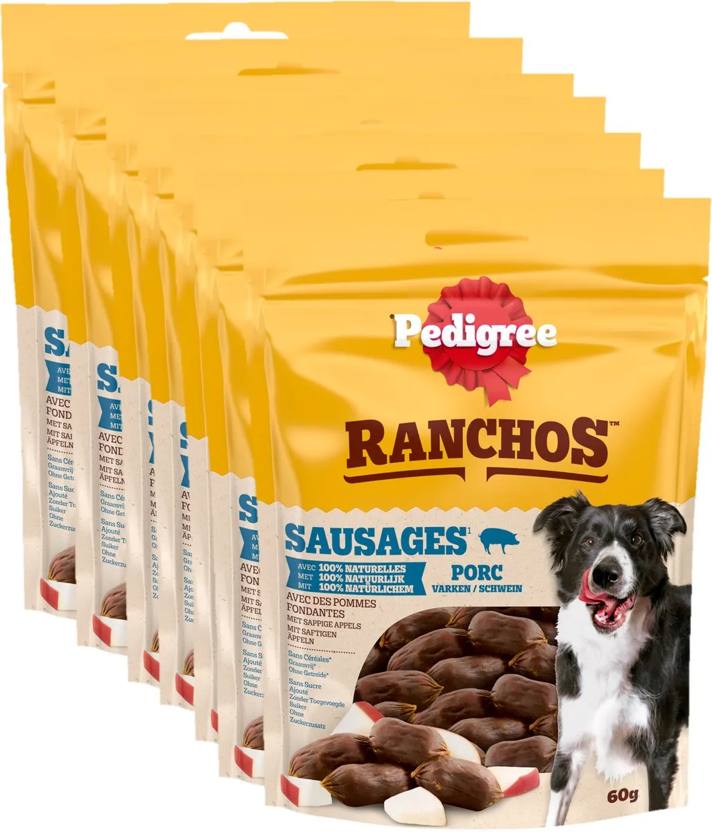 Pedigree Ranchos Sausages Hondensnacks - 7x70g