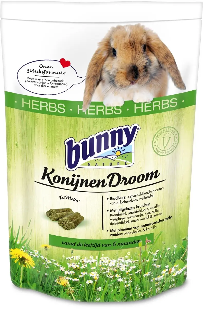 Bunny Nature Konijnendroom Herbs 1,5kg - afbeelding 2 van 4