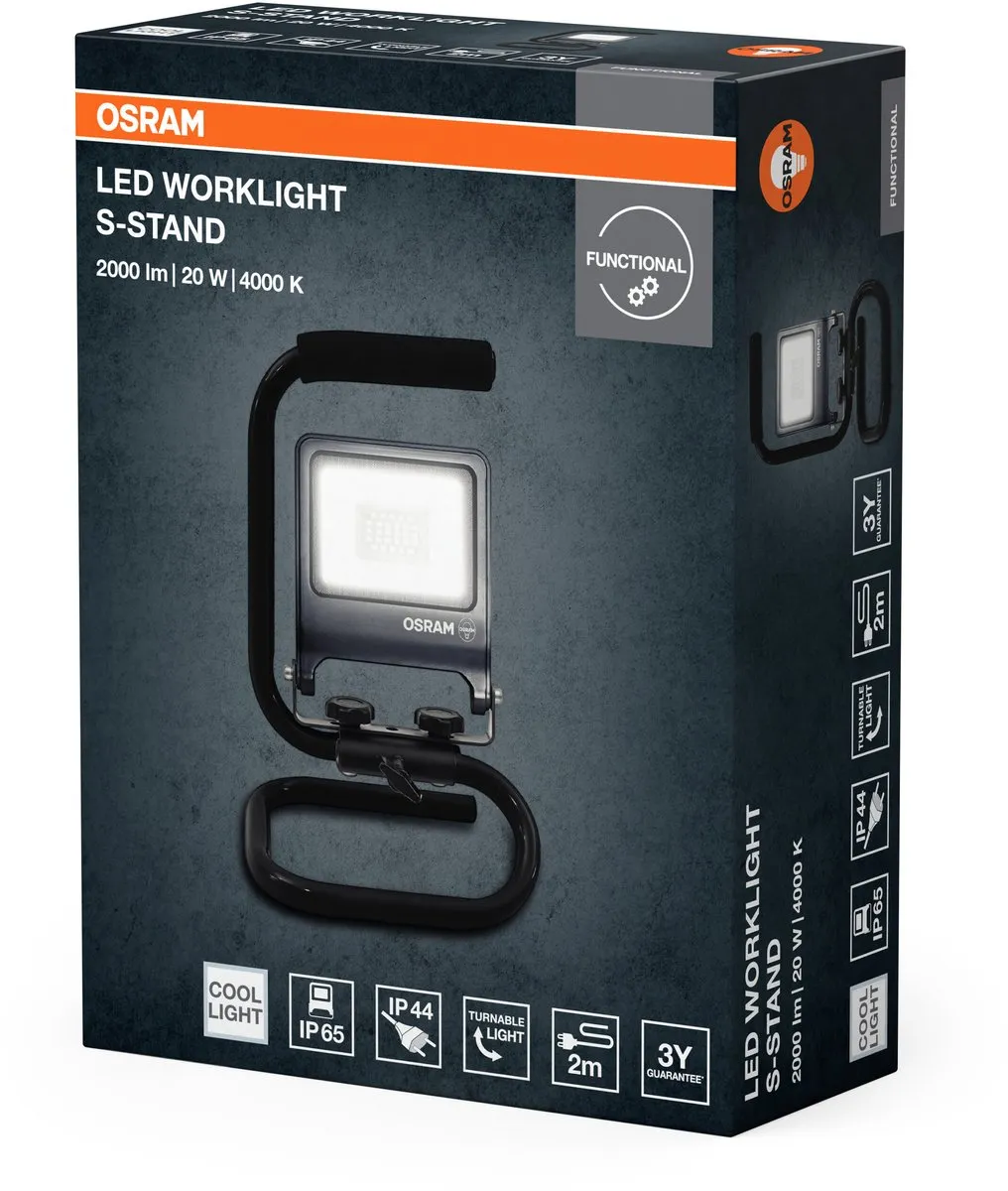 Osram LED Werklamp S-Stand 20W 840 - 1700lm - IP65 - Donkergrijs