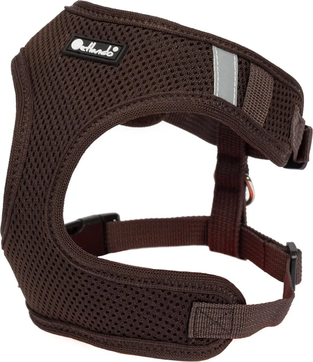 Petlando Hondenharnas Mesh Vest Mokka