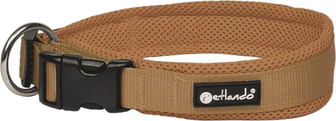 Petlando Hondenhalsband Mesh Cognac