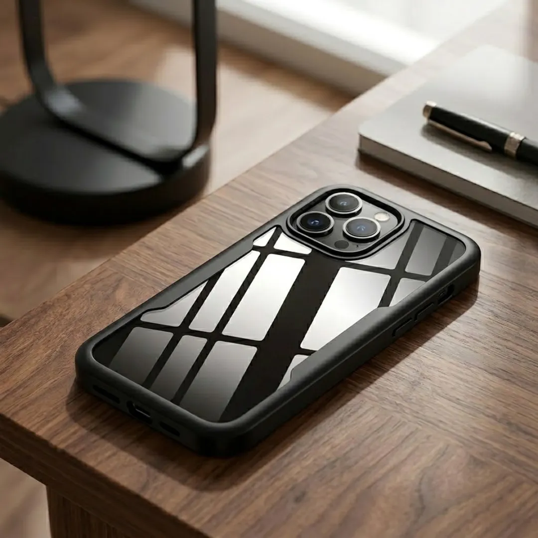 NUVEX iPhone 17 Pro Max Hoesje - Zwart Transparant