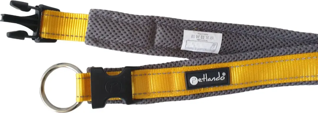 Petlando Hondenhalsband Outdoor Oker&Grijs