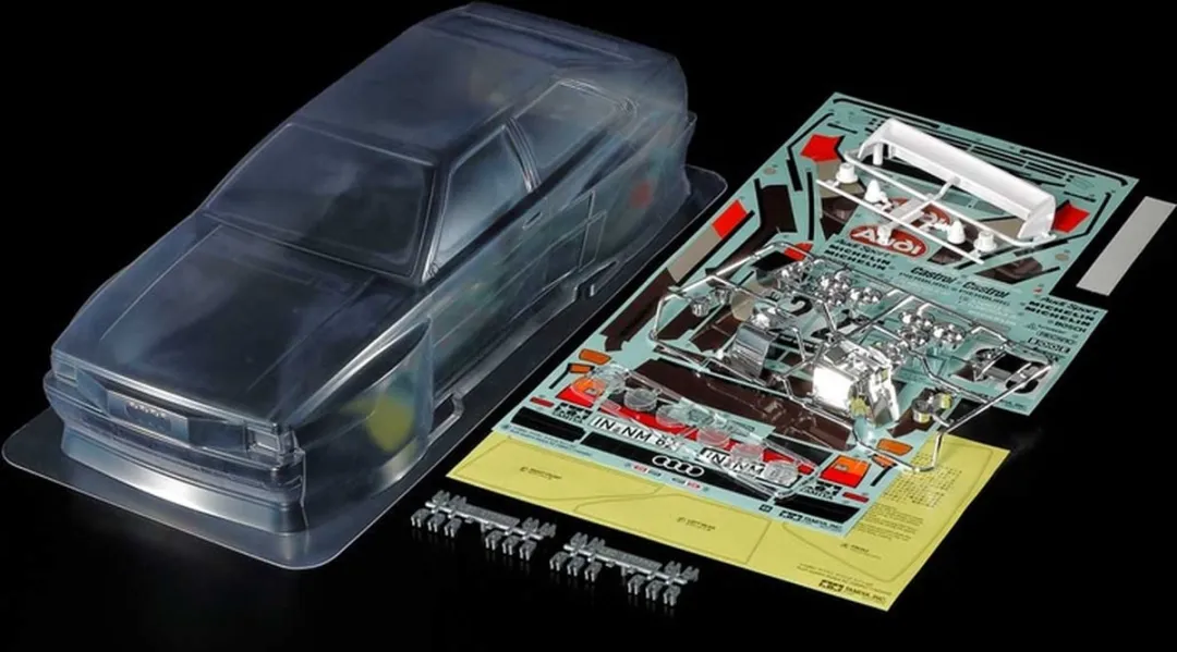 Tamiya 51615 Body Audi Quattro Rallye A2 Ongeverfd