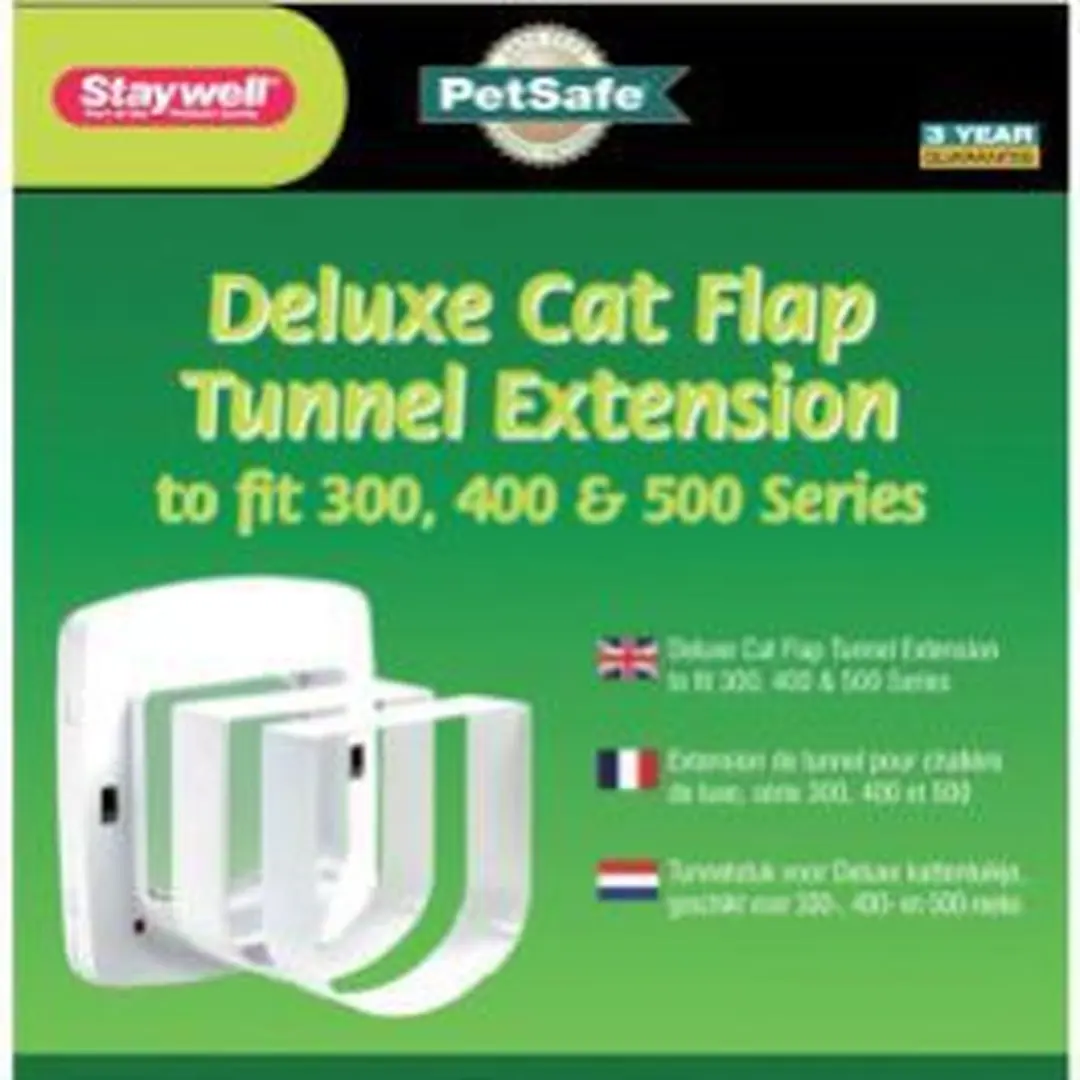 PetSafe Tunnelprofiel Kattenluik + Kattennet - Wit - afbeelding 4 van 6