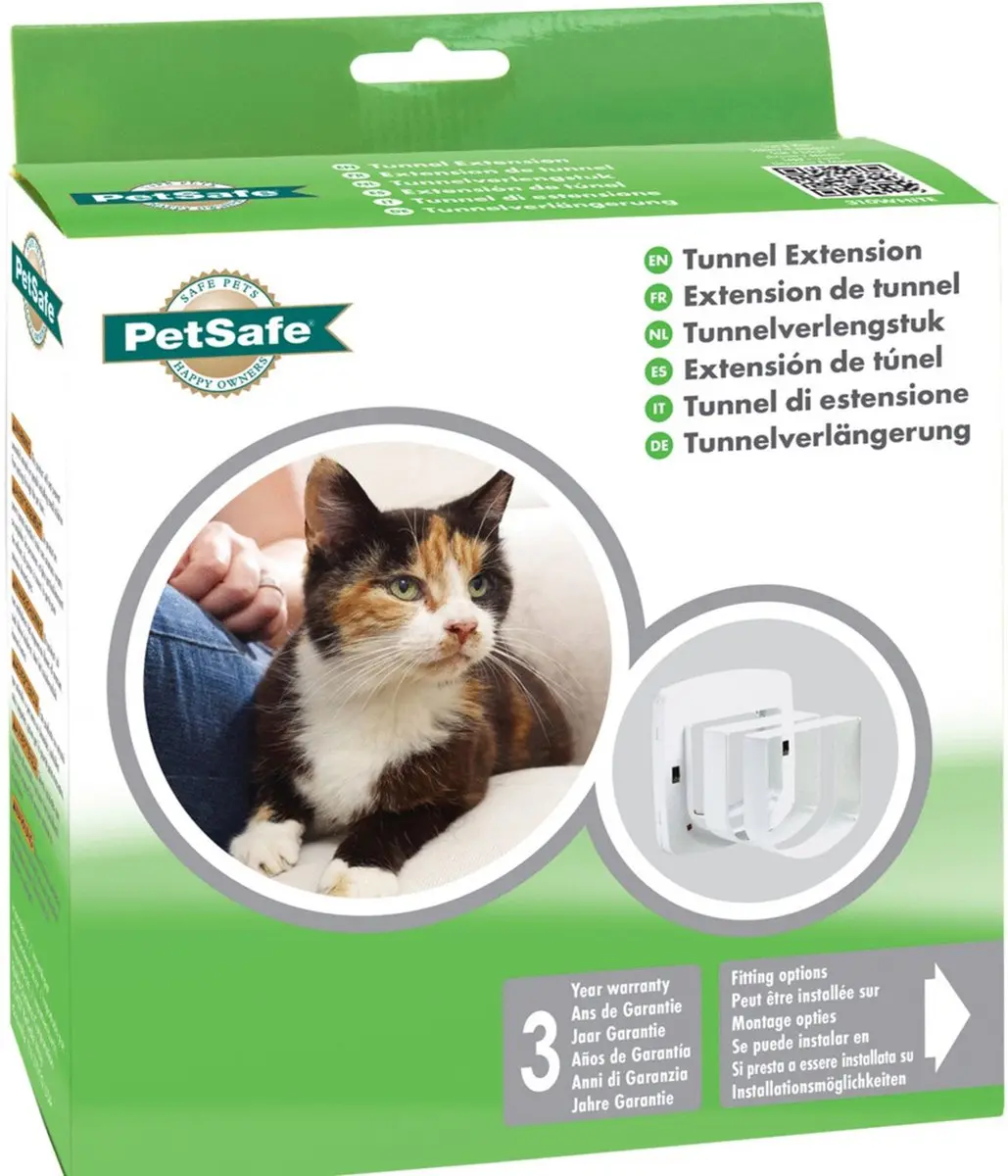 PetSafe Tunnelprofiel Kattenluik + Kattennet - Wit - afbeelding 2 van 6