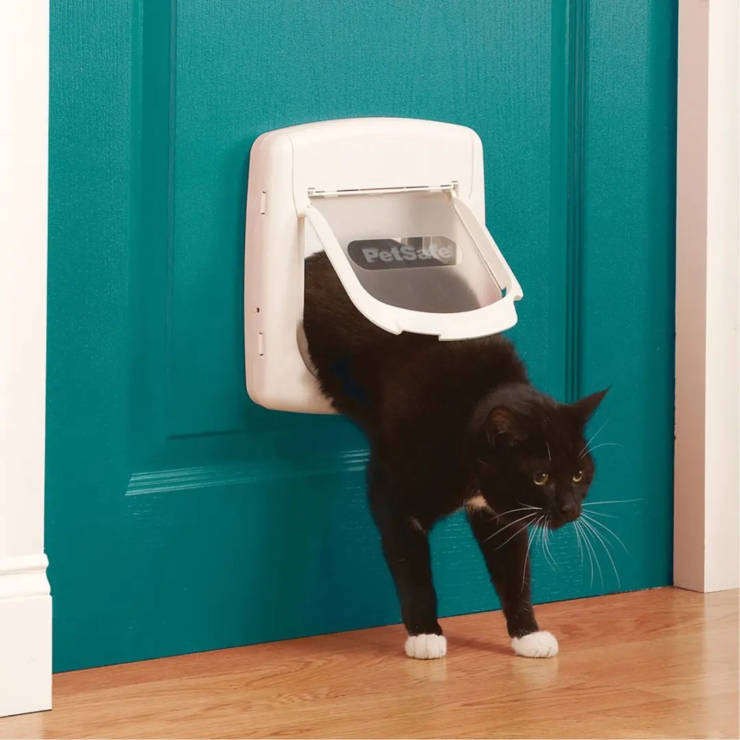 PetSafe Tunnelprofiel Kattenluik + Kattennet - Wit - afbeelding 3 van 6