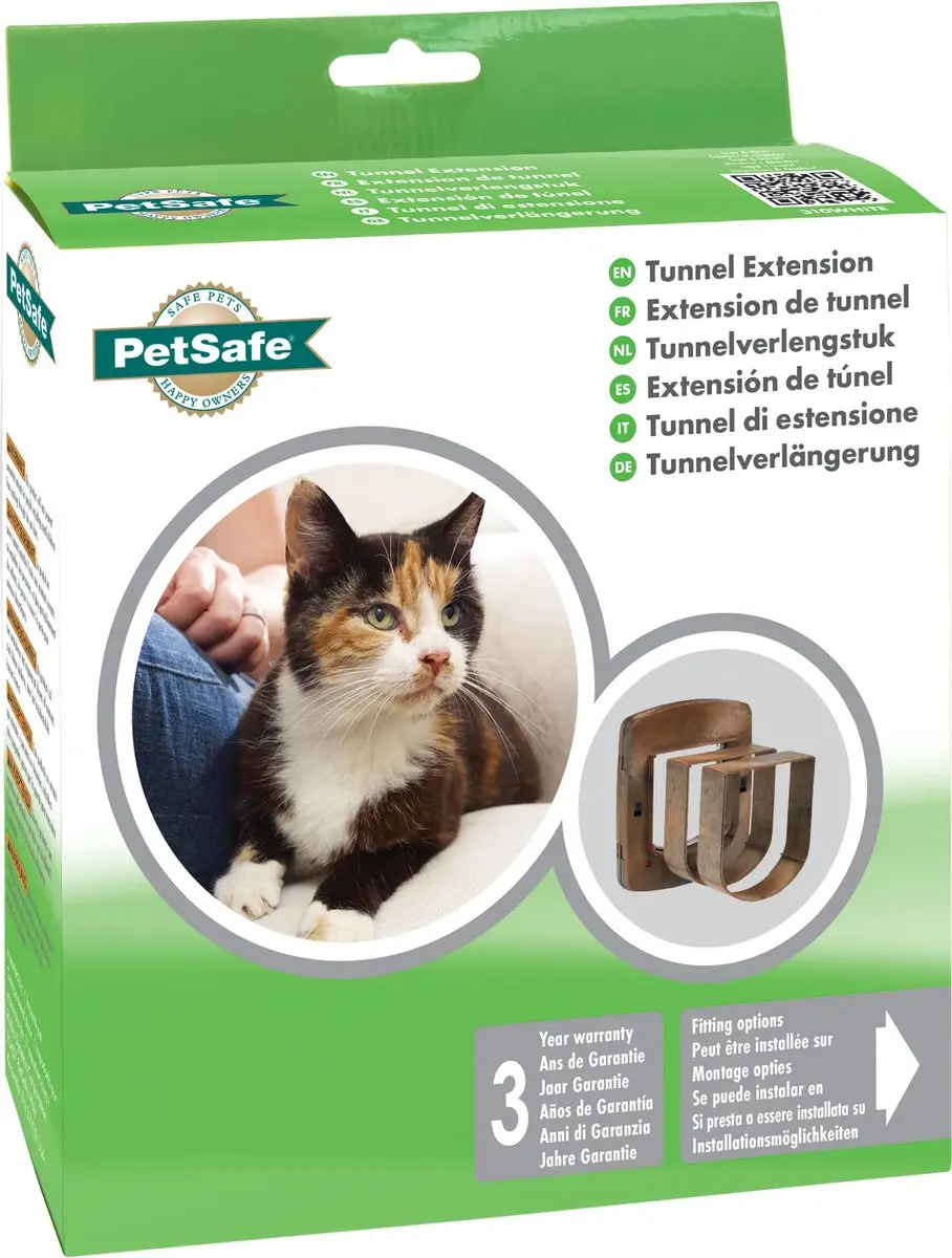 PetSafe Tunnelprofiel Kattenluik + Kattennet - Wit - afbeelding 5 van 6