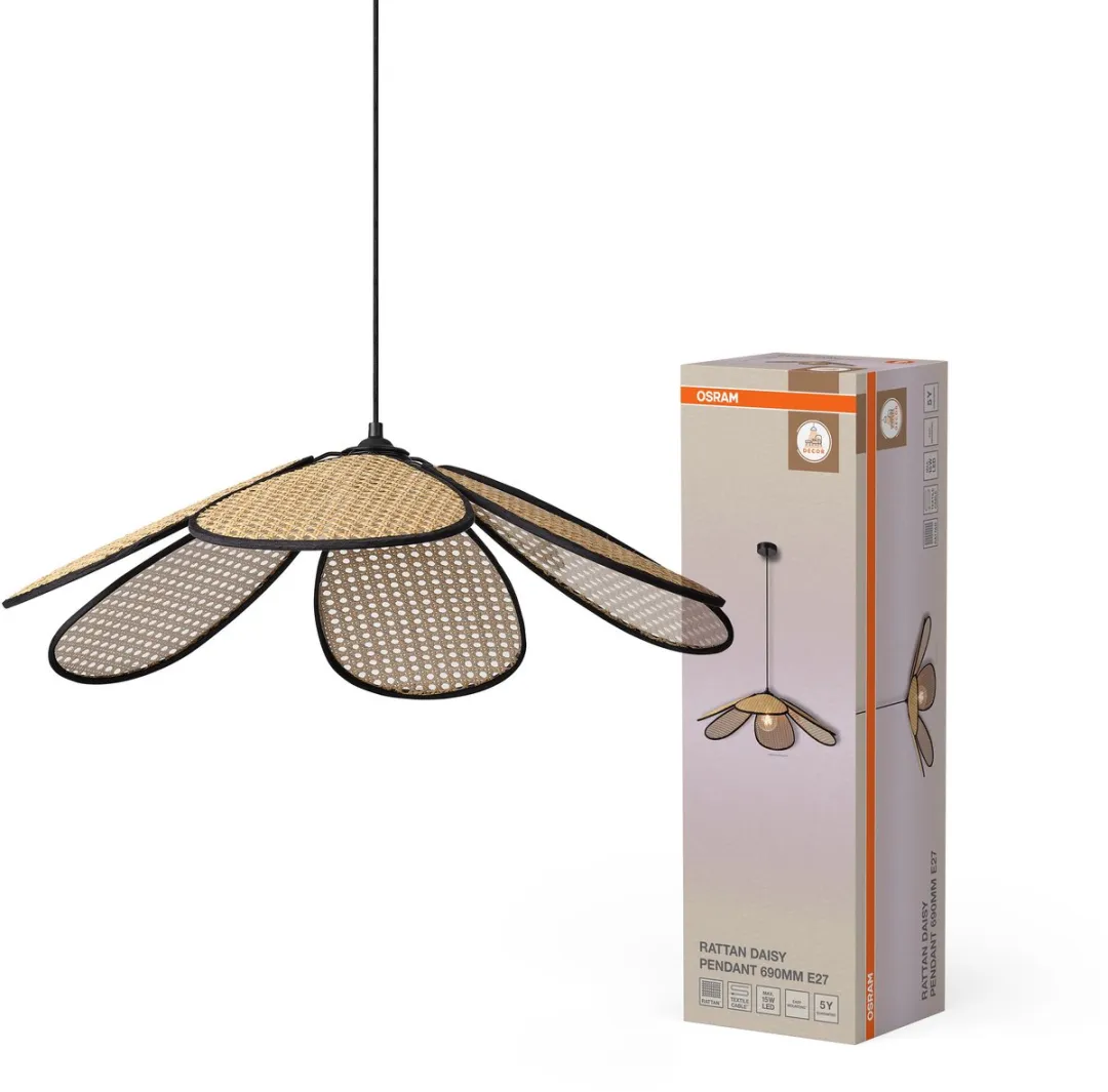 Osram Decor Rattan Madelief Hanglamp 690mm - Beige