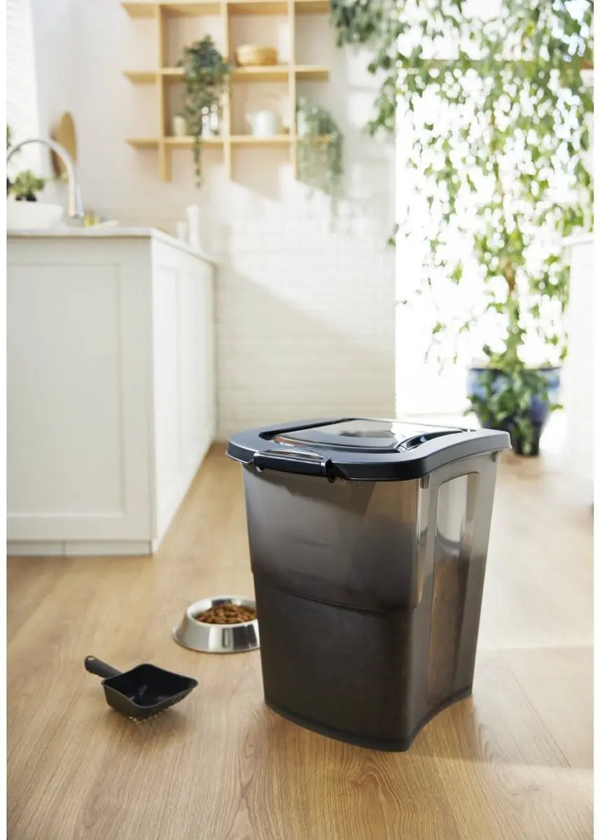 Rotho MyPet Archie Hondenvoerbewaarbak - 38 l - Antraciet - afbeelding 4 van 4