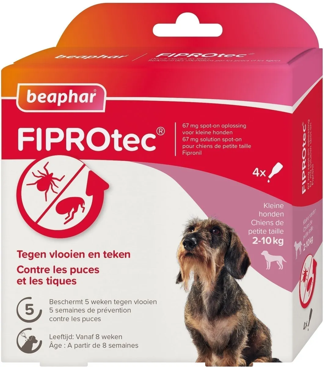 Beaphar Fiprotec Anti Teken- en Vlooiendruppels
