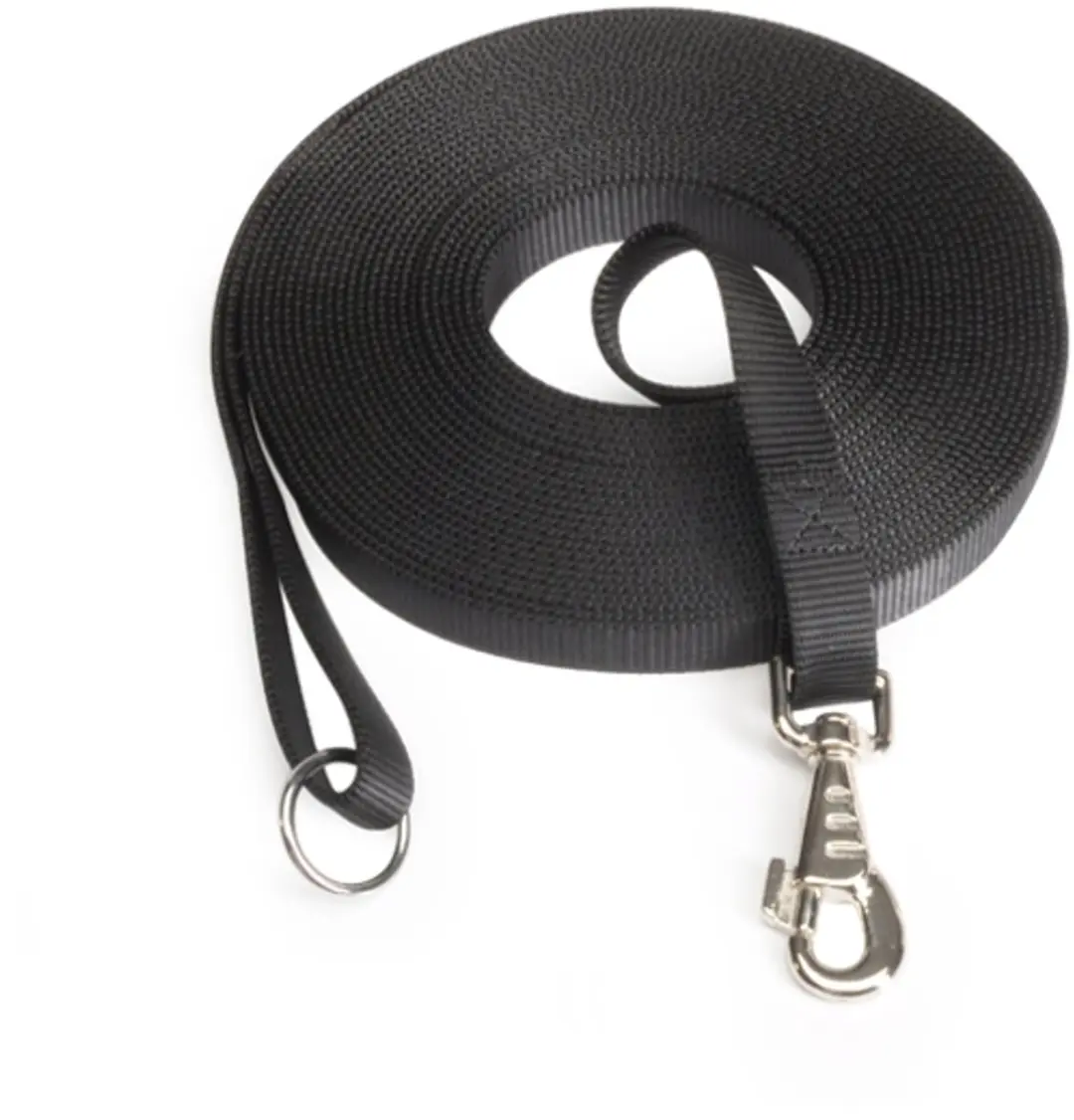 Camon nylon hondenriem 15 mm x 10 m, zwart
