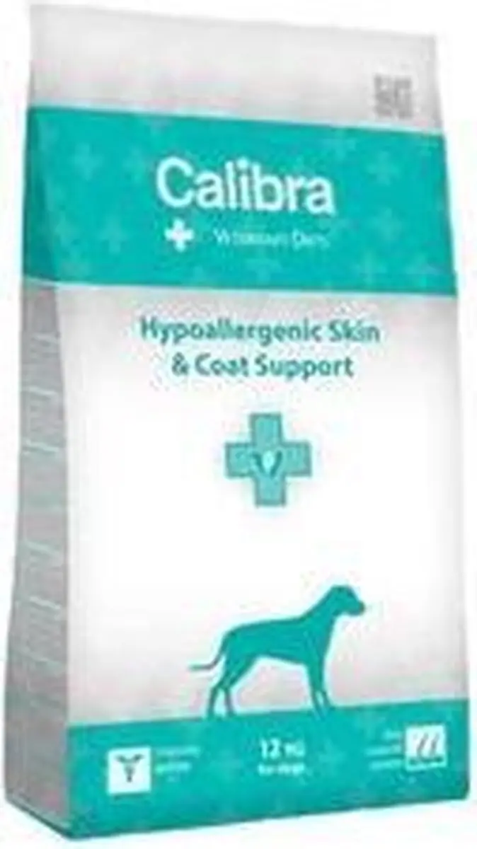 Calibra Veterinary Diet Hypoallergenic Skin & Coat Support Hondenvoer - 12kg - afbeelding 2 van 2