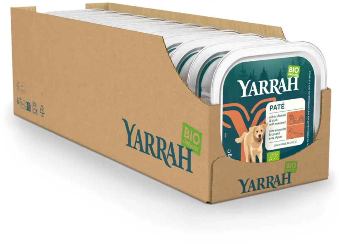Yarrah Bio Alu Paté Grainfree Hondenvoer Kip & Eend 150g - 12x - afbeelding 5 van 6