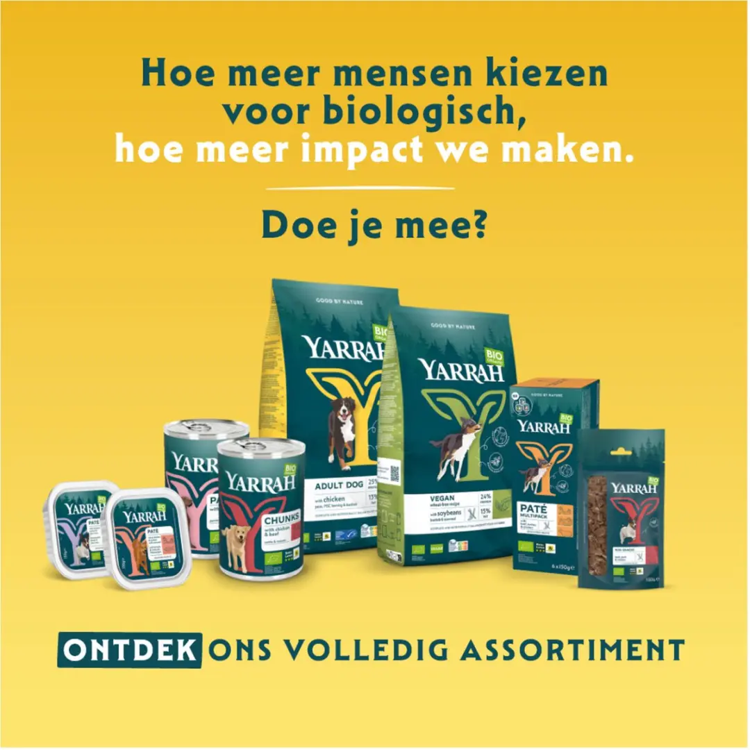 Yarrah Bio Hondenvoer Paté Kip Kalkoen Rund - 6x150g - afbeelding 4 van 6