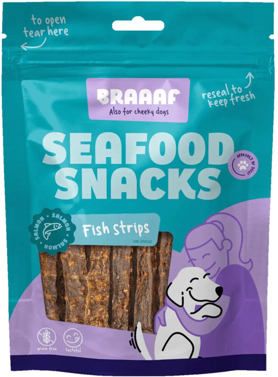 Braaaf Hondensnack Visstrip