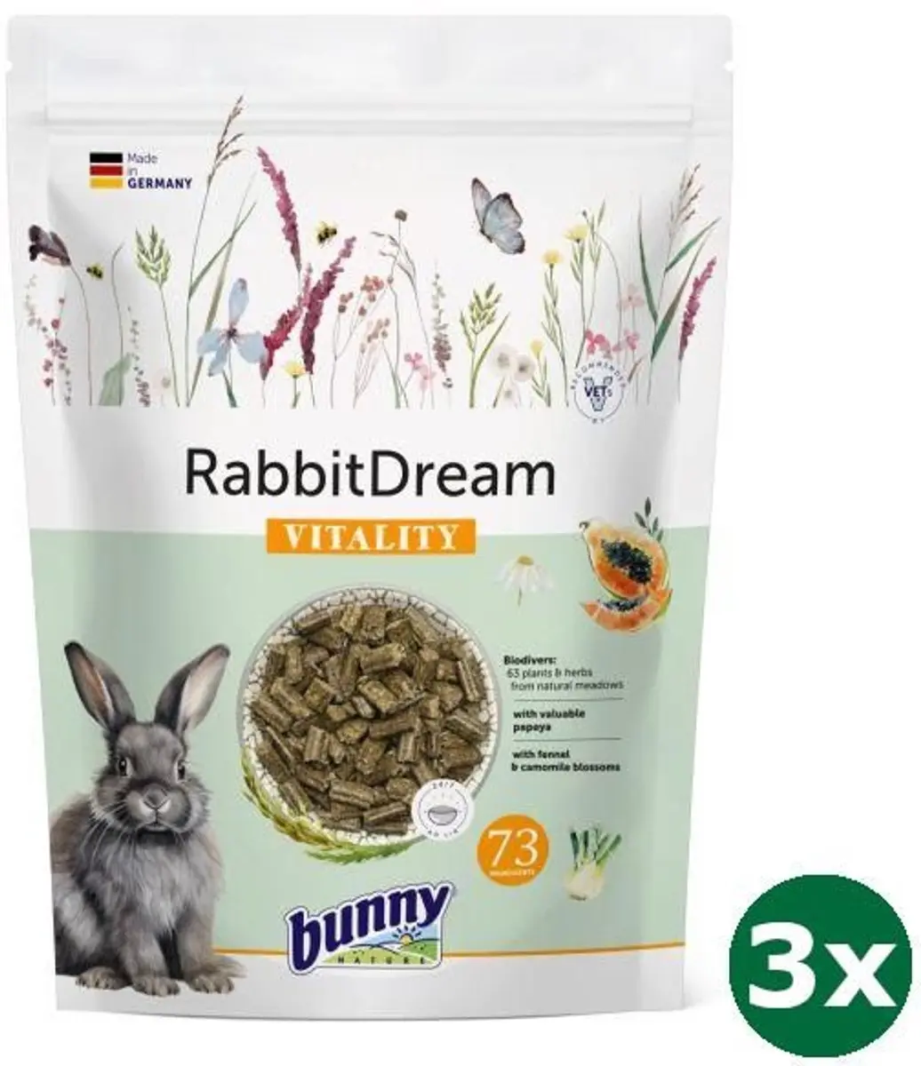 3x1,5 kg Bunny nature konijnendroom vitality